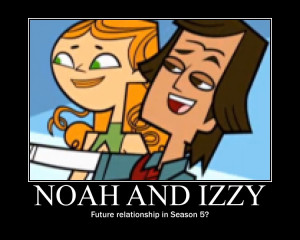 Total Drama - Noah and Izzy Motivational Poster by Perapin