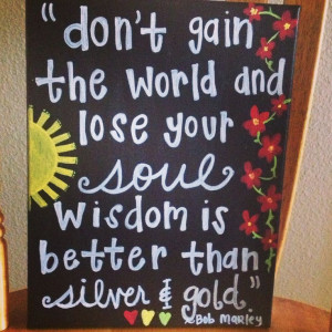 Bob Marley quote on canvas. DIY. Acrylic paint, paint markers. Voila!