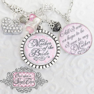 Mother of the Bride Gift WEDDING Necklace by onceuponasugartree, $24 ...