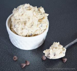 diy egg free safe to eat cookie dough recipe from