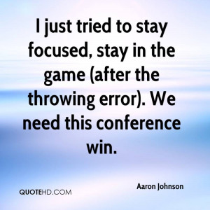 Aaron Johnson Quotes