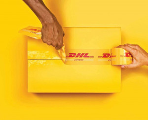 by Grey Advertising of Bangalore, India, DHL shows that their shipment ...