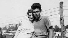 young Mordecai Richler with his mother in an undated photo.