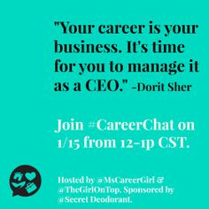 Self Career Quotes by Dorit Sher~Your Career Is Your Business. It’s ...