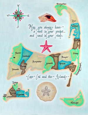 Cape Cod Islands Map