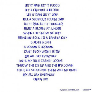 Blood And Crip Poems
