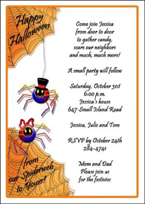 Halloween Spiders Party Invitations areBecoming Very Popular!