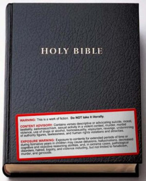 Dumb.com » Pictures » Bible Warning Label Picture
