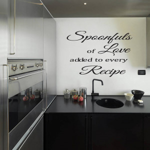... Kitchen Wall Art Quote: Enchanting Wall Decorations for the Kitchen