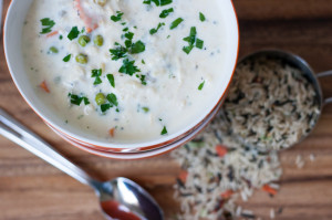 Crock Pot Creamy Chicken and Wild Rice Soup
