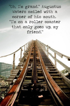 ... Quotes, Augustus Waters, Stars, Rollers Coasters, Roller Coasters