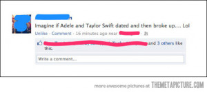 Funny photos funny Adele Taylor Swift break up