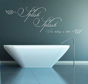 am taking a bath wall sticker quote splish splashbathroom sayings