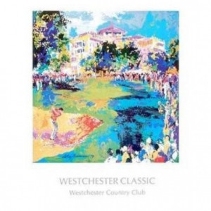 Westchester Golf by LeRoy Neiman. CANVAS WITH BRUSHSTROKES with 1 1/2 ...