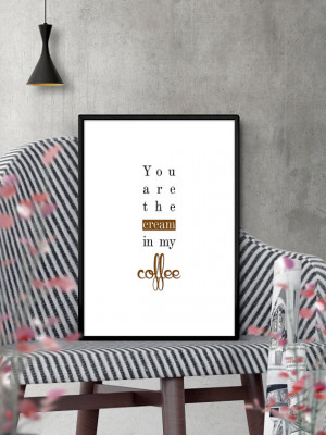 Inspirational Coffee Quote, Typography Quote, Instant Download PDF ...