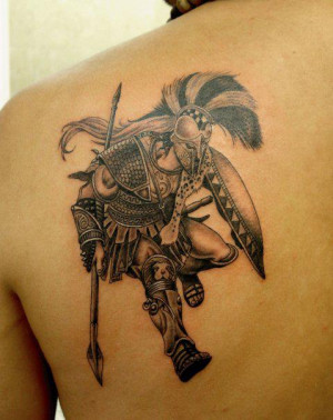 greek warrior tattoos