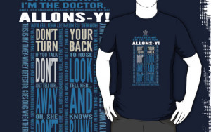 ... Portfolio › Doctor Who TARDIS Quotes shirt - Tenth Doctor Version