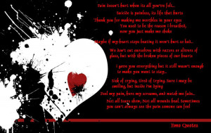 Pain Doesn't Hurt Emo Quote wallpaper abckground