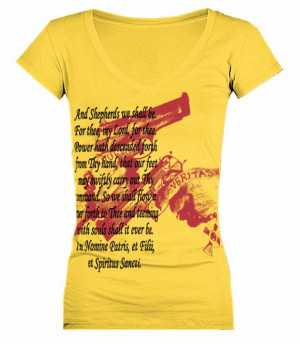 Boondock Veritas Quote Screen Print Womens VNeck by GOFBclothing, $19 ...