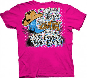 ... southern,southern shirts,SB Country Bootst shirts,southern belle,white