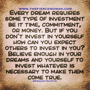 ... you’ve got talent yourself, and you’ve maximized your talent, you