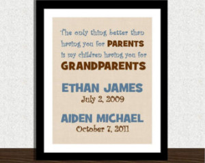 Custom GRANDPARENTS quote with name s of grandchildren - grandparents ...