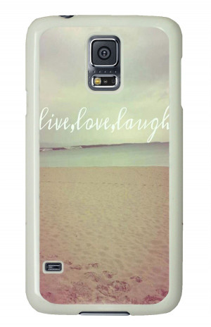 Picture of Live Love laugh Beach Quote Samsung Galaxy S5 I9600 Case