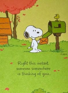 Snoopy & Woodstock~card