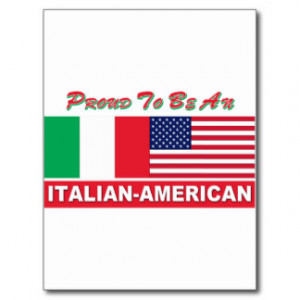 proud to be italian american post cards