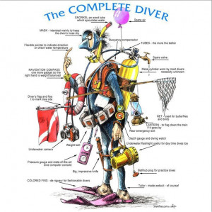 The complete diver - Maybe not as envisaged by PADI