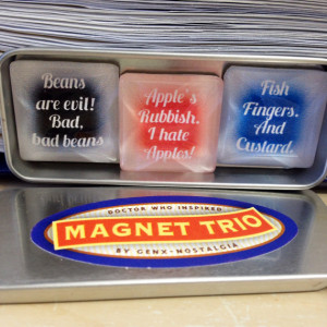 Fish Fingers and Custard Quotes, Whovian Magnet Trio, Apple's Rubbish ...