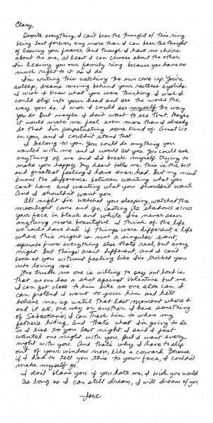 ... Fans, Want to Read Jace’s Letter From City of Glass? Now You Can