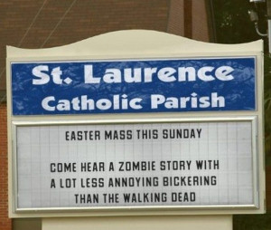 ... easter, funny signs, hilarious, 10 Hilarious Honest Church Signs for