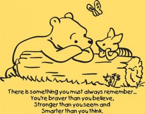 Pooh & Piglet Always Remember quote wall vinyl by VisualAppeals, $12 ...