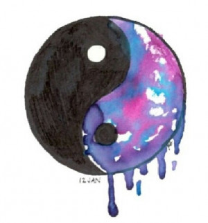 Ying Yang Tumblr Quotes Colorful ying yang