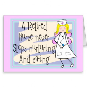 Retired Nurse Angel Art Cards & Gifts