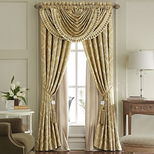Waterfall Valance with Drapes
