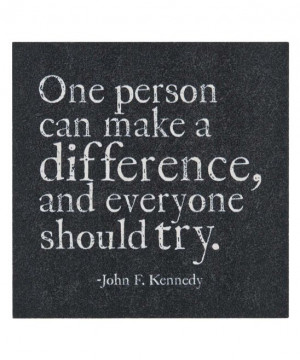 One Person Can Make a Difference' Magnet | something special every ...