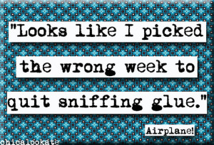 Airplane Picked the Wrong Week Quote Refrigerator Magnet or Pocket ...