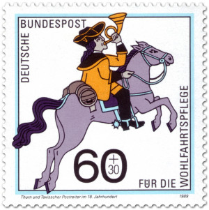 Postreiter Von Thurn Und Taxis Briefmarke