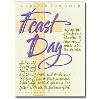 prayer for your feast day feast day card $ 1 49