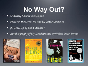 No Way Out? Snitch by Allison van Diepen Parrot in the Oven: Mi Vida ...