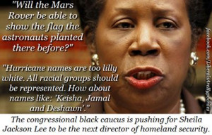 Sheila Jackson Lee quotes OMG, she is such an idiot. She will more ...