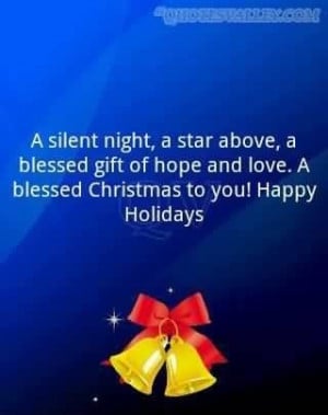 silent night a star above a blessed gift of hope and love
