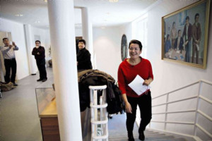 Aleqa Hammond Gr nlands regeringschef billedet har f et bevilget