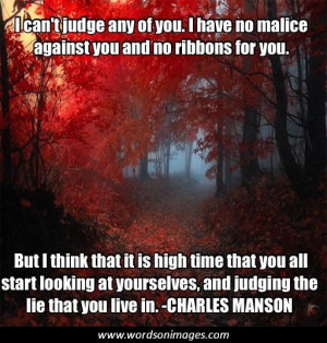 Charles manson quotes