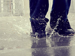 Playing In The Rain Myself playing in the rain