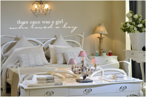 There Once Was A Girl Who Loved A Boy Vinyl Wall Quote