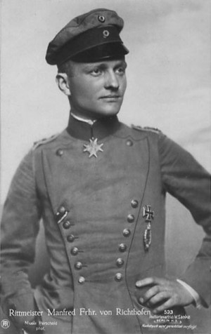 Manfred von Richthofen, a German pilot nicknamed 