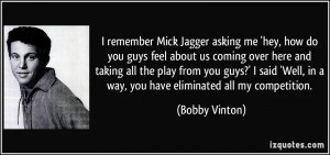 Mick Jagger asking me 'hey, how do you guys feel about us coming over ...